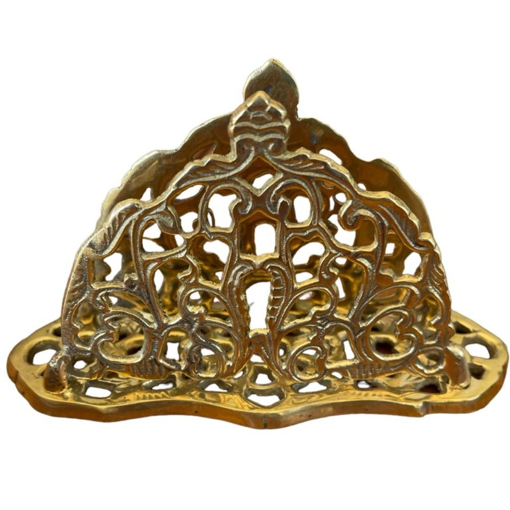 1930's solid brass letter holder